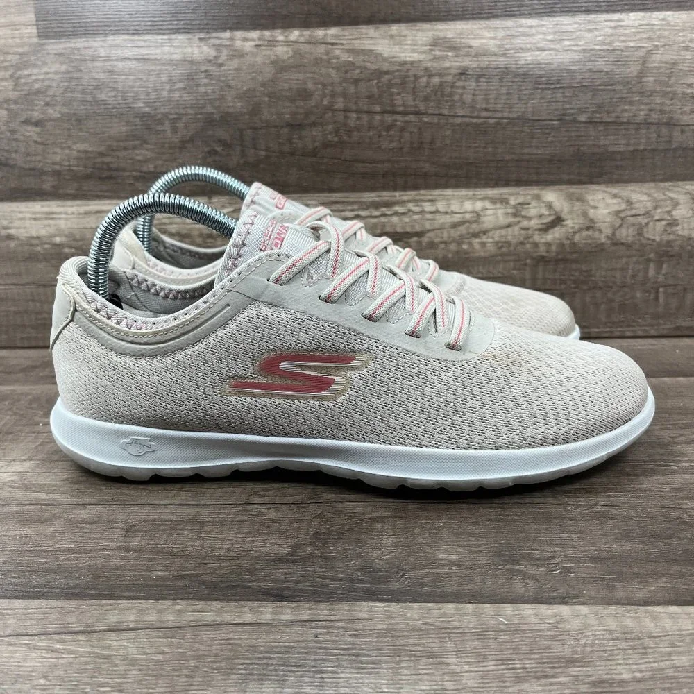 Skechers Goga Max Slip On Tan Womens US Size 10 EUR 40 15350 Sneakers
